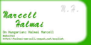 marcell halmai business card